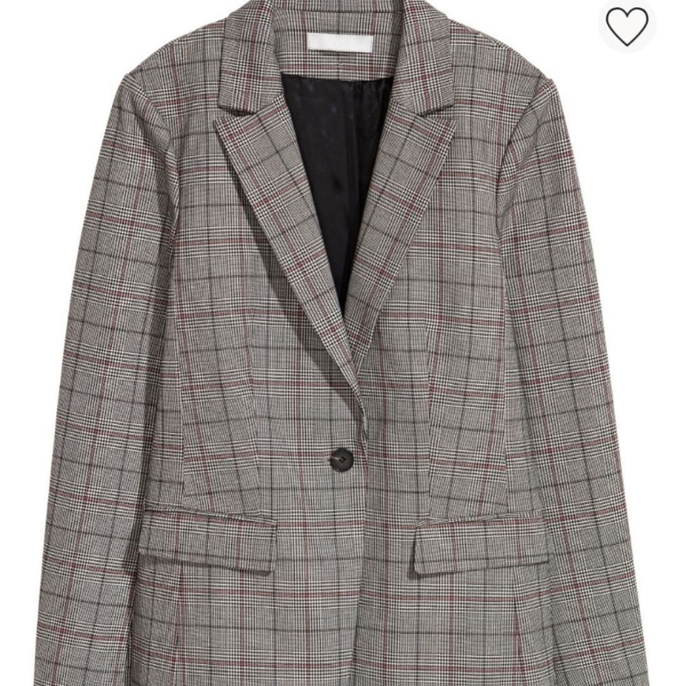 H&M Gray Houndstooth Jacket